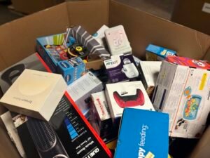 Target Electronics Pallet with wholesale customer return electronics, household appliances, headphones, gaming accessories, and small appliances