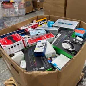 Target Electronics Pallet with wholesale customer return electronics, household appliances, headphones, gaming accessories, and small appliances