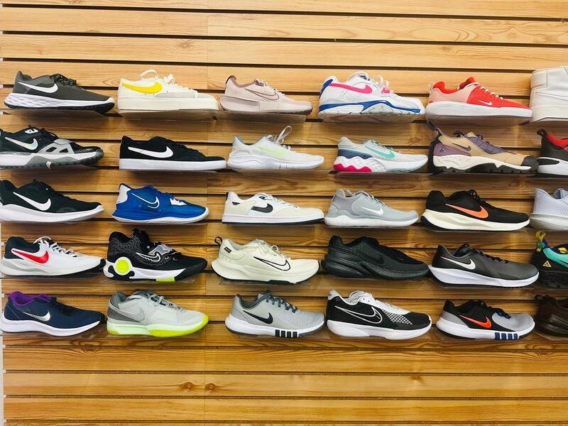 Nike New Shoes Pallet with approximately 450 brand-new adult athletic shoe pairs for wholesale resale