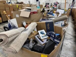 Lowe's General Merchandise Truckload with wholesale tools, DIY supplies, home improvement products, lawn equipment, hardware, and customer return merchandise