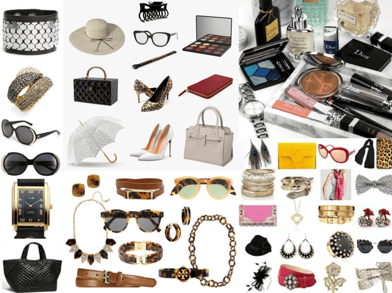 Luxury Retailer Accessories Pallet with brand-name handbags, watches, jewelry, sunglasses, luggage, scarves, and fashion accessories