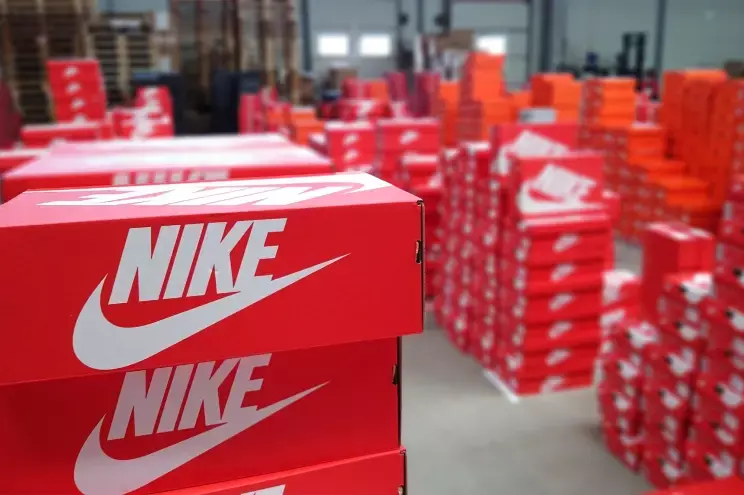 Nike New Shoes Pallet with approximately 450 brand-new adult athletic shoe pairs for wholesale resale