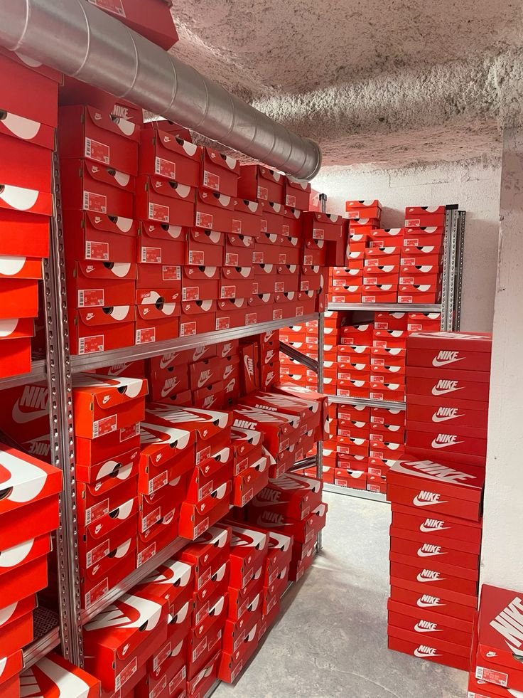 Nike New Shoes Pallet with approximately 450 brand-new adult athletic shoe pairs for wholesale resale