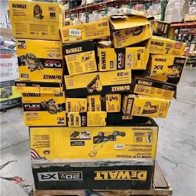 DeWalt Tool Pallet with 60 to 100 brand-new DeWalt power tools, hand tools, batteries, chargers, and accessories