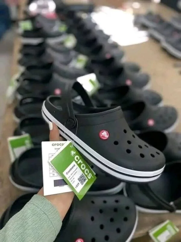 Crocs Pallet with 100 authentic brand-new pairs of Crocs clogs, sandals, slides, boots, and kids' footwear for wholesale resale