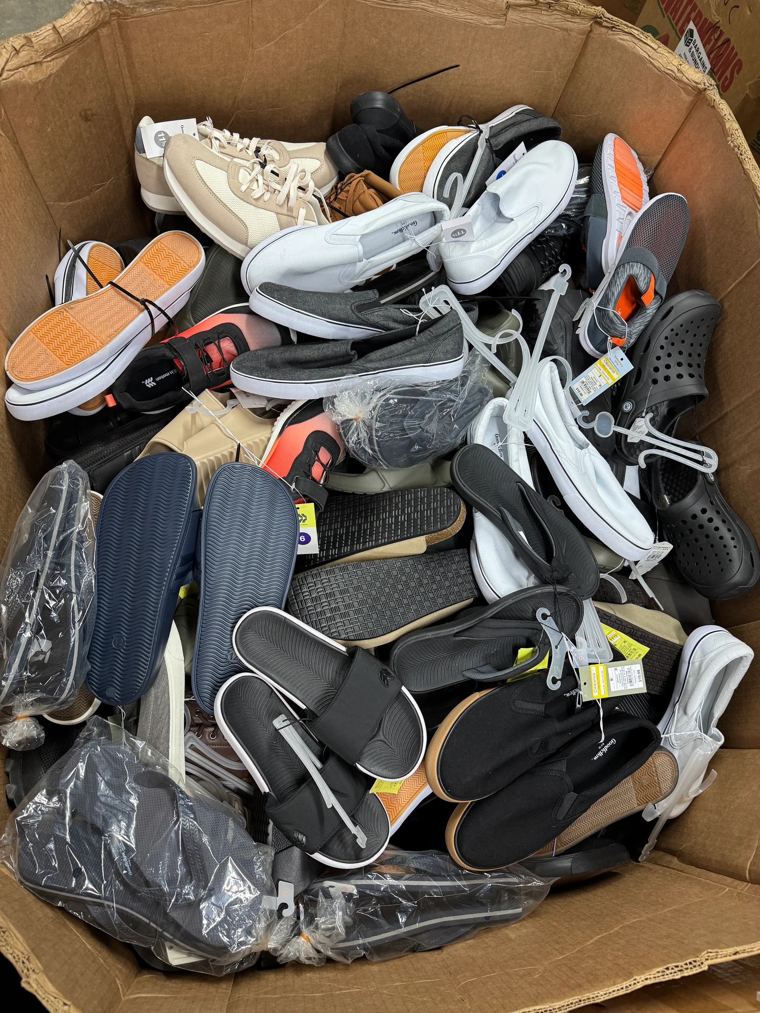 Target Men's Shoes Wholesale Pallet with 200 pairs of brand-new men's sneakers, boots, dress shoes, sandals, and all-season footwear