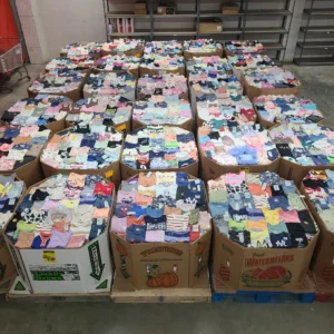 Target Baby Toddler Clothing Wholesale Lot with 950–1,050 pieces of baby and toddler apparel from Target customer returns and shelf pulls.