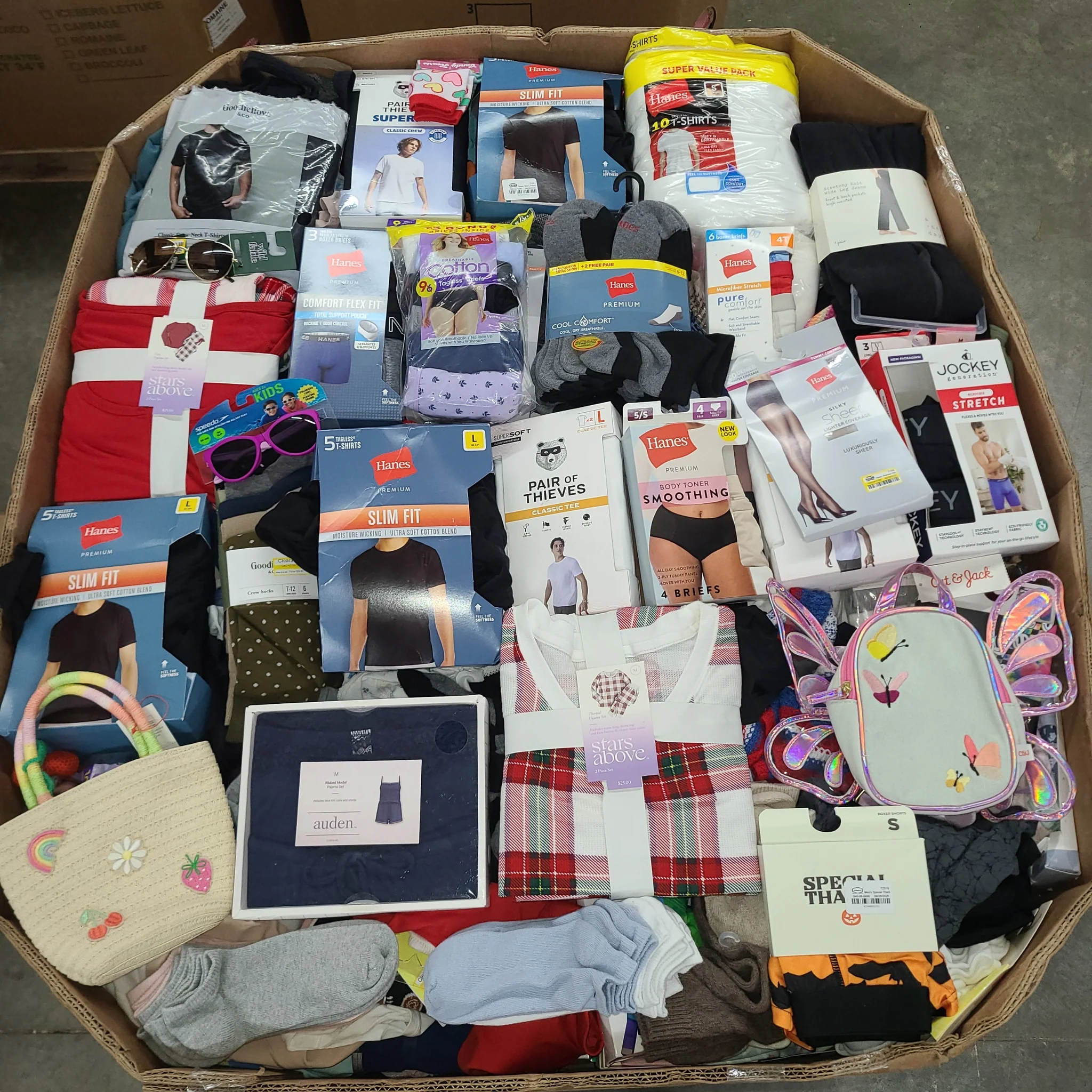 Target Accessories Wholesale Pallet with 1,500+ new fashion accessories including handbags, jewelry, socks, bras, belts, hats, and more