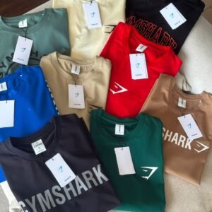 Gymshark Clothing Pallets with 450 to 500 premium activewear pieces including leggings, sports bras, hoodies, joggers, shorts, and fitness apparel for wholesale resale