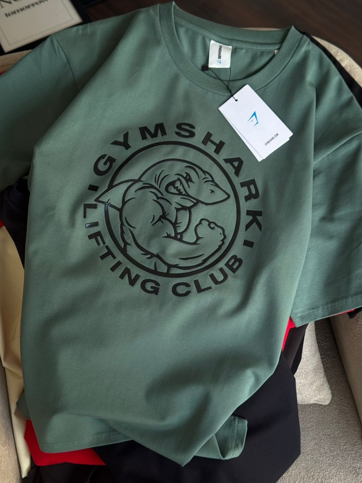 Gymshark Clothing Pallets with 450 to 500 premium activewear pieces including leggings, sports bras, hoodies, joggers, shorts, and fitness apparel for wholesale resale