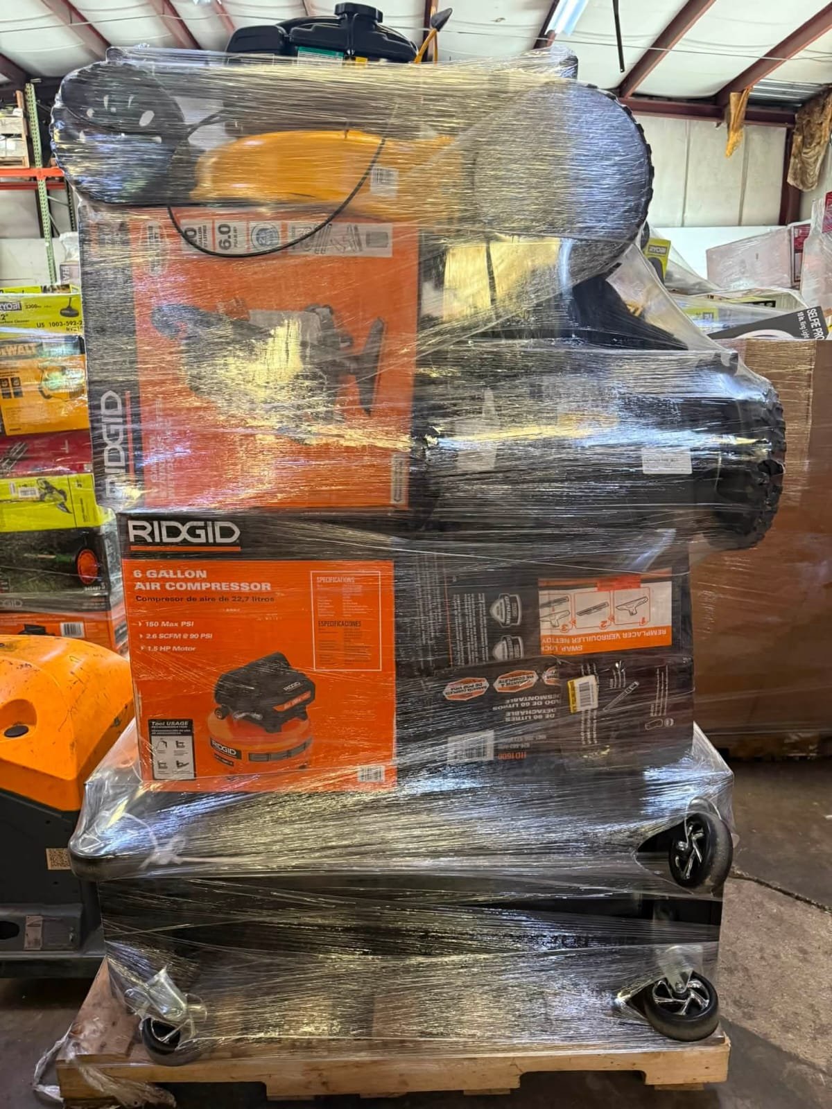 HD Lowe's Mixed Tools Pallet with wholesale power tools, hand tools, hardware, accessories, and home improvement products ready for resale