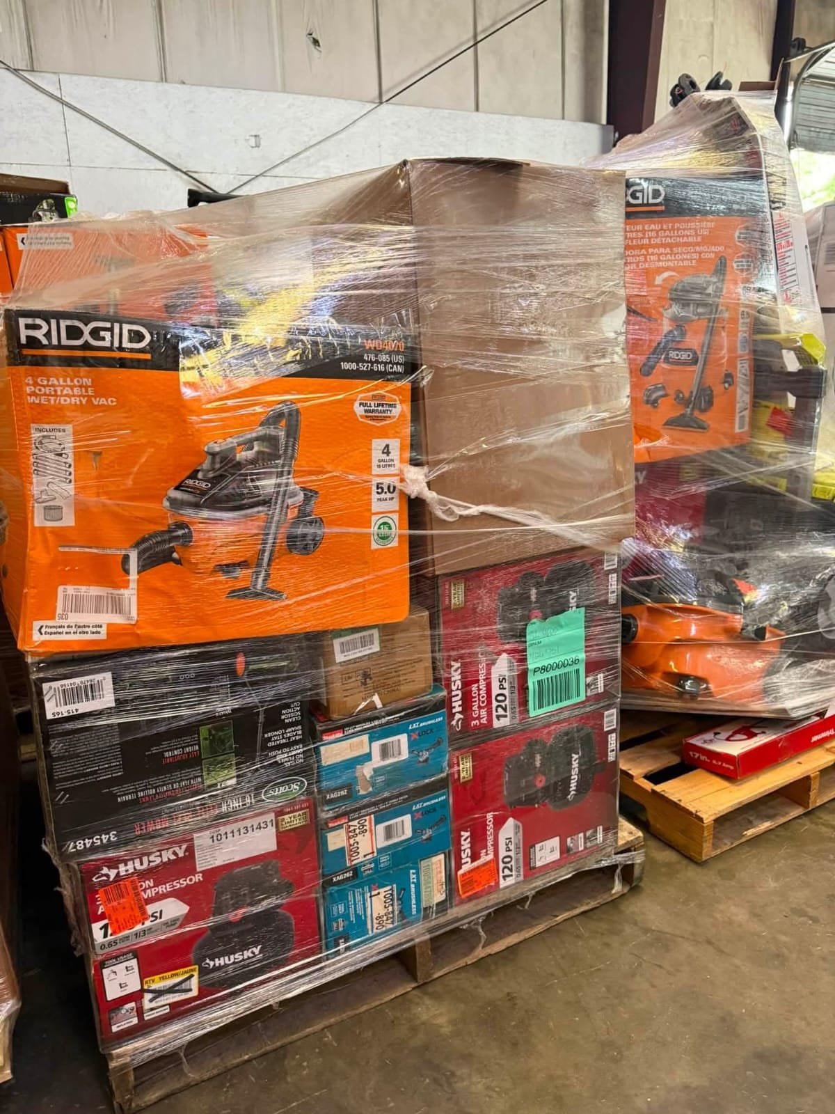 HD Lowe's Mixed Tools Pallet with wholesale power tools, hand tools, hardware, accessories, and home improvement products ready for resale
