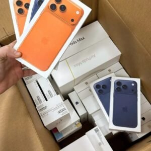 Apple iPhone 16 & iPhone 17 Pallet featuring approximately 17 genuine Apple smartphones including iPhone 16, iPhone 16 Pro, iPhone 17, and iPhone 17 Pro for wholesale resale.