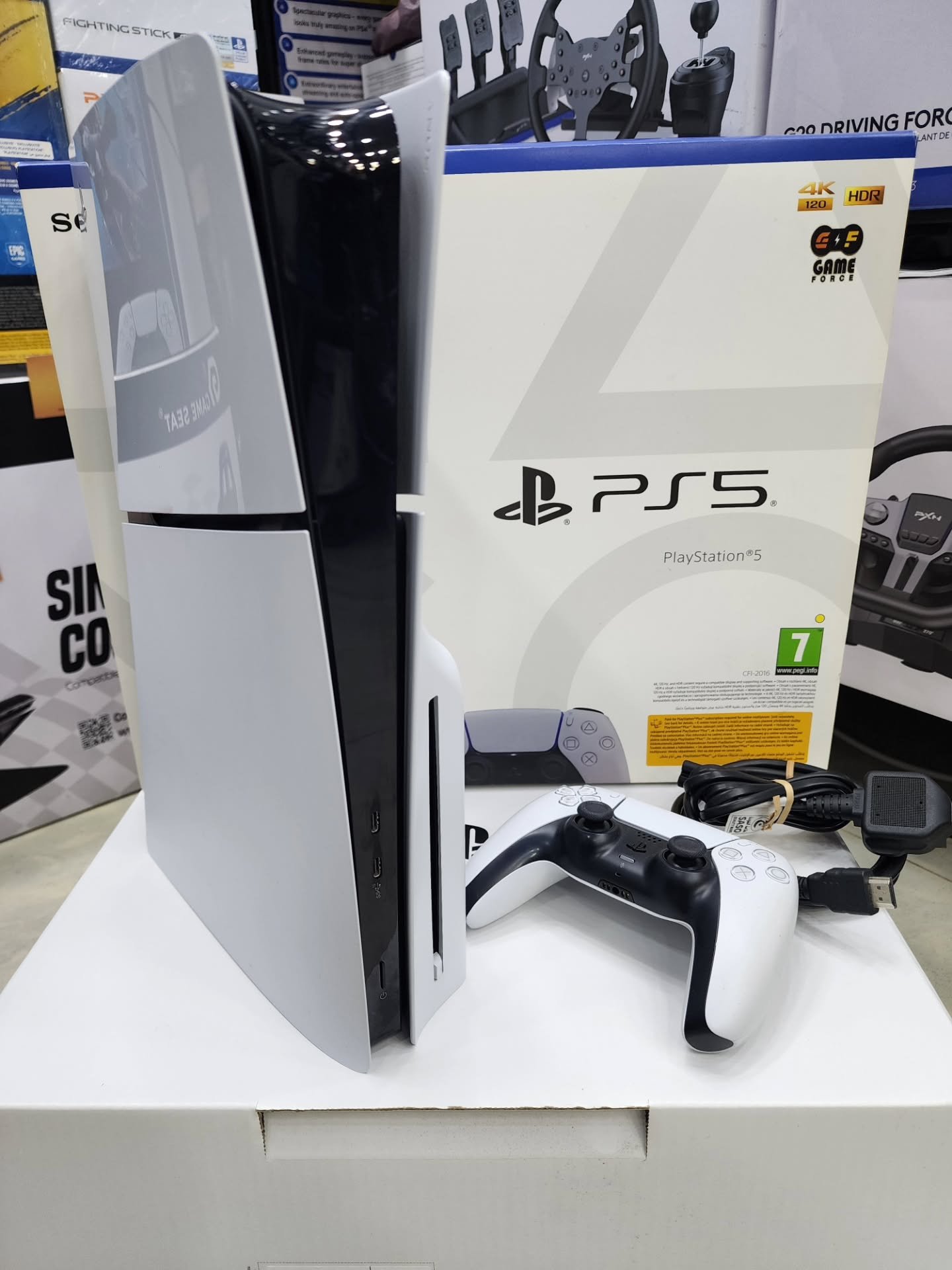 PS5 Slim Disc Edition 1TB CFI-2025 console with controller